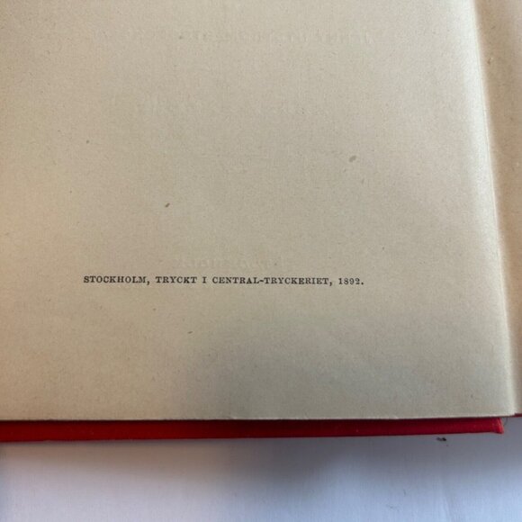 Antique 1892 Historiska Bilder By C Georg Starbäck Red Hardcover Swedish Text - Picture 2 of 6
